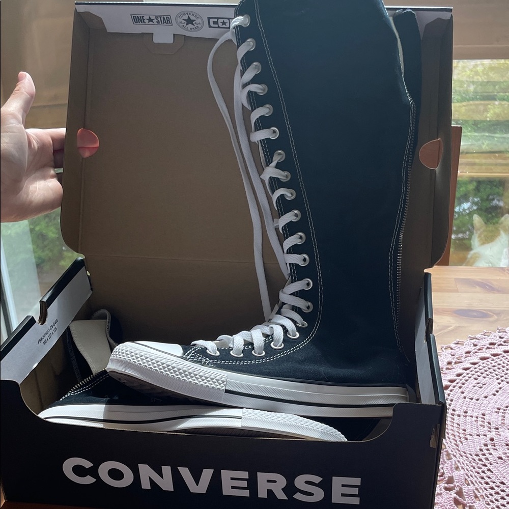 Converse Black Knee-High Sneakers